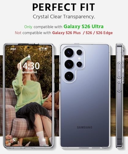 Image of NISHTECH for Premium Transparent Hybrid Soft Slim Dust Proof Back Case Cover with Camera Protection AS14