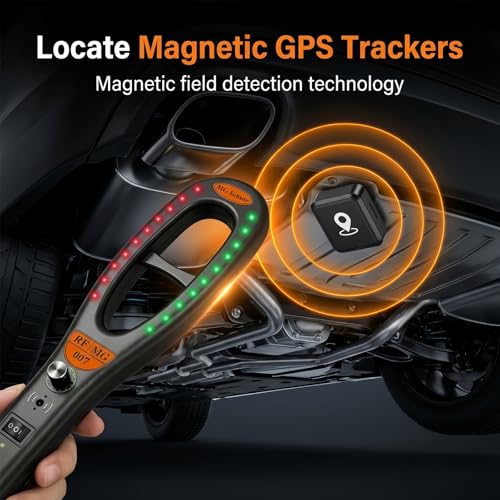 KEULGOUL Hidden Camera Detector, RF Signal Detector and Magnetic Field Detector, Portable Camera Lens Finder, Rechargeable Privacy Scanner for Hotel Room, Car, Office, Home and Travel — view 4