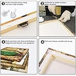 Oreichar Art Kids Wall Art Motivational Quote Painting Picture Safari Animals Canvas Print for Toddler Children's Room Bedroom Nursery Decoration (16"x16"x4pcs) - Image 5