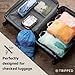 Large Compression Packing Cubes for Travel-Packing Cube Luggage Organizers 7 Piece Set for Checked Luggage-Ultralight, Expandable/Compression Bags by TRIPPED Travel Gear (Landscape)