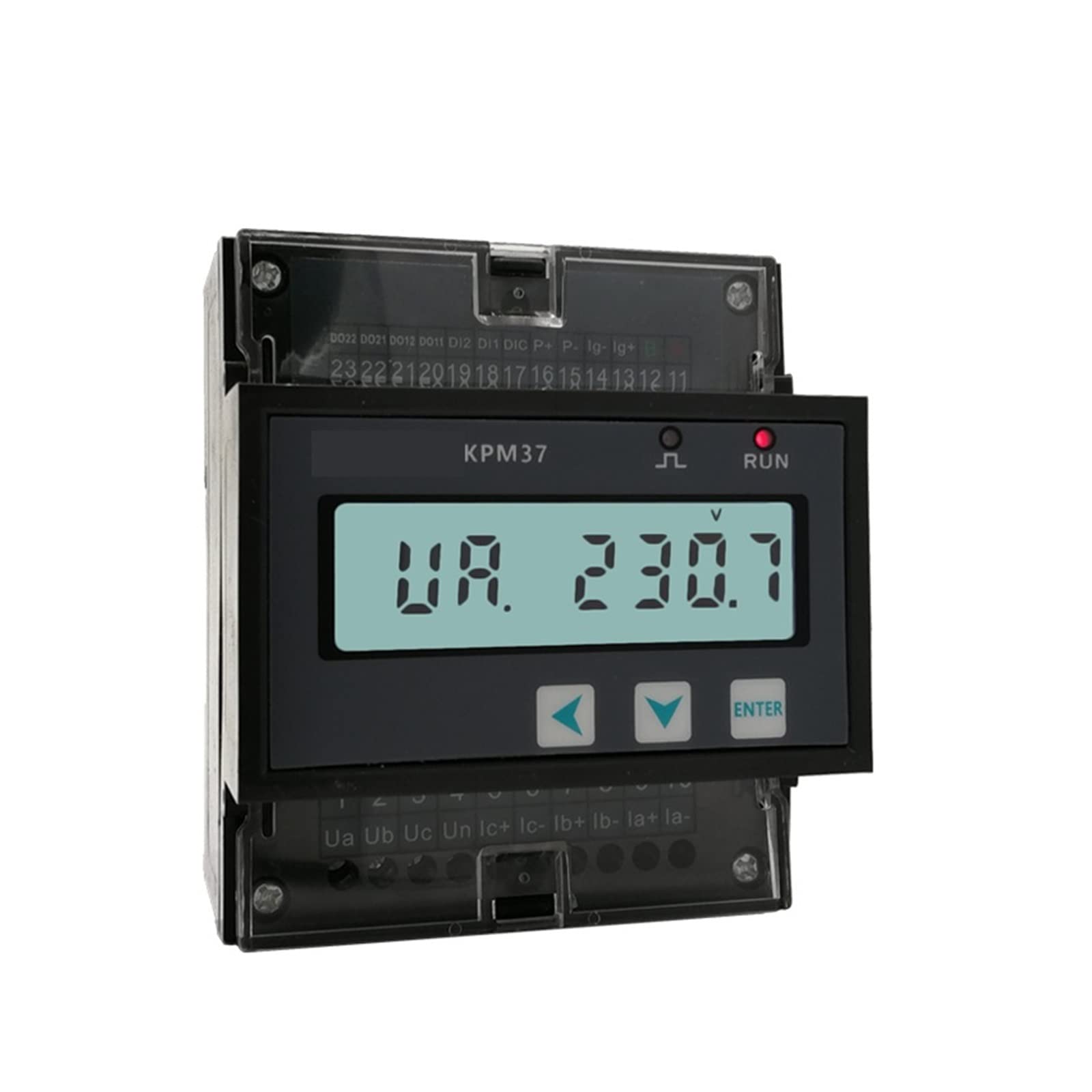 Medidor De Consumo Electrico, Instalación fácil medidor de energía eléctrica Inteligente inalámbrico Lora 433Mhz de Modbus de riel DIN de 3 Fases, Fácil de Instalar