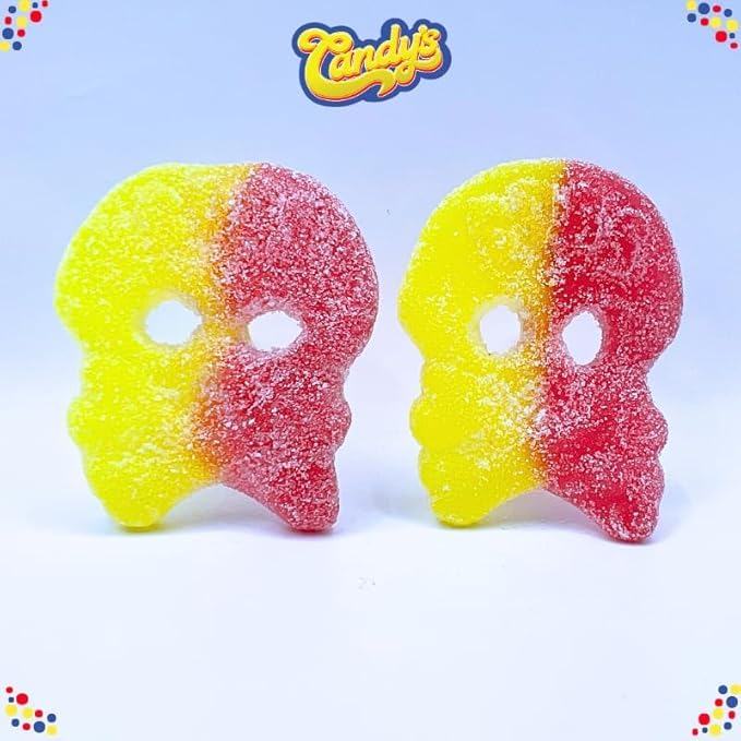 1/2 Libra BUBS Sour Fizzy Swedish Skulls miniatura 3