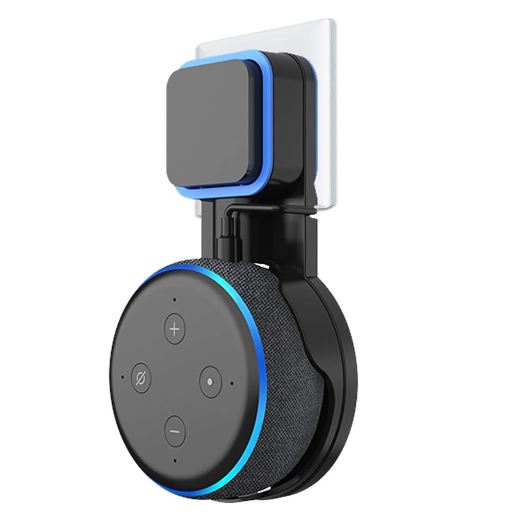 Tyeyober Soporte de Pared para Dot 3/Dot 4/Dot 5; Accesorios de Soporte de Altavoz para Ahorro de Espacio para Dot 5/Dot 4/Dot 3, Soporte con gestión de Cables integrada