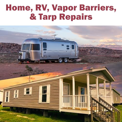 Lumintrail Mobile Flex Bottom Board Mobile Home Underbelly Wrap Repair | 48" x 100ft | Durable Polyethylene Vapor Barrier for Mobile Home, RV, Trailers, Campers | with a Keychain Light by Lumintrail - Image 4