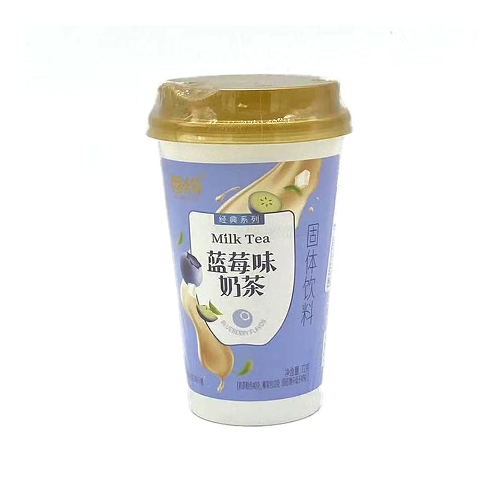 PLUS HOME Descubre el placer de nuestro delicioso Milk Tea instantáneo, una bebida cremosa y reconfortante perfecta para cualquier momento del día.MilkBlueberry(Pack6)