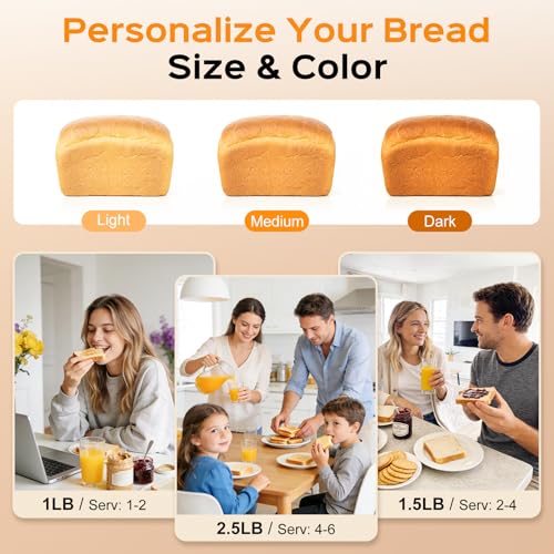 Digital Bread Maker with Gluten-Free Setting