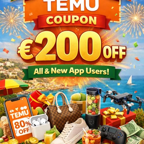 TEMU Portugal Offer 2025: &euro;200 Off ✥ {aci994037} ✥ All Users Eligible cover art