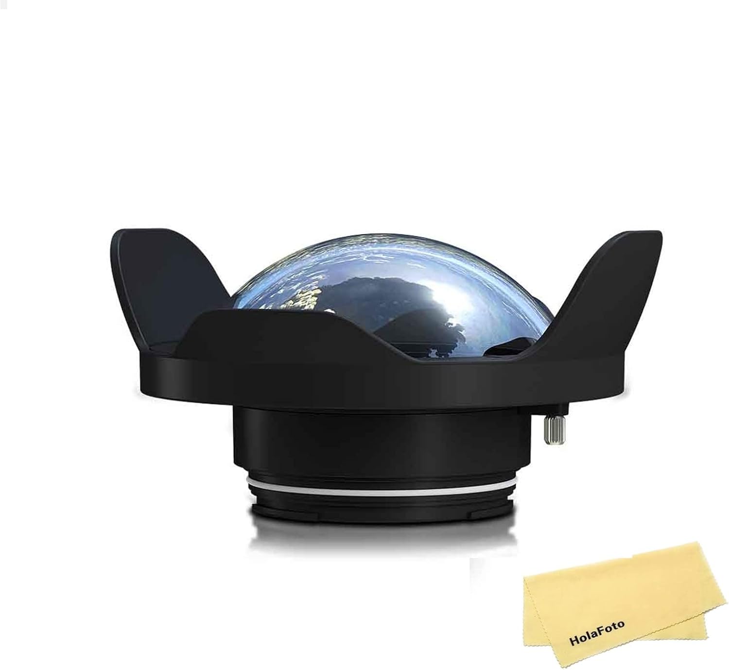 Seafrogs WA005-B Optical Glass 40M/130FT 6" Inch Wide Angle Dry Dome Port for Waterproof Camera Case (φ 90mm L 40mm)