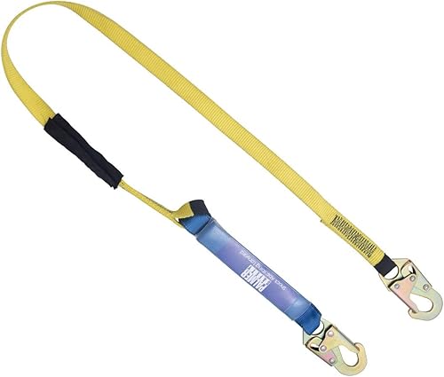 Miniatura 9 de Palmer Safety L112111 - Cordón de seguridad de protección contra caídas doble pata con gancho de refuerzo amortiguador externo cordones de retención