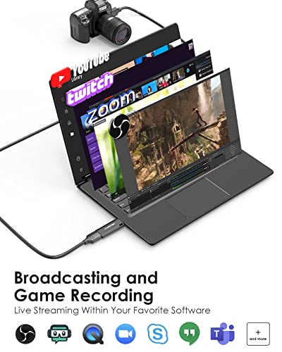 Surface Pro 7 Usb C Hub Docking Station/Video Capture Card/Usb C To Dvi Adapter 4K Hdmi To Usb C Audio Capture Card Game Capture Card For Gaming/Live Streaming/Video Conference #TOP5