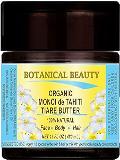 Botanical Beauty MONOI OIL BUTTER Pure Natural Virgin Unrefined RAW for FACE, SKIN, BODY, DAMAGED HAIR, NAILS (16 Fl Oz)