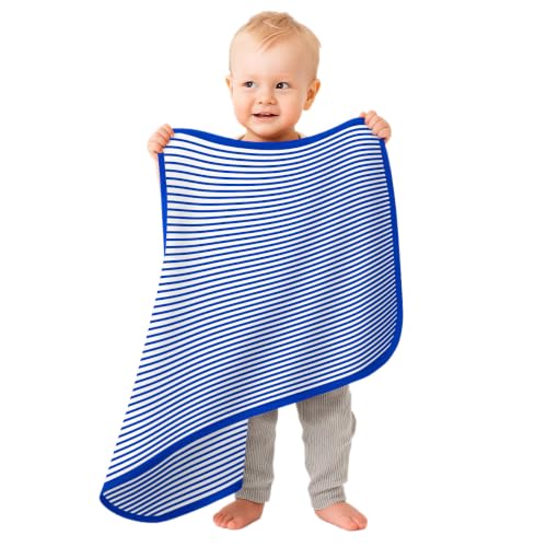 Image of Creative Knitwear College Baby NCAA Infant Striped /Solid Blanket, Unisex, One Size 37.5 X 33.5