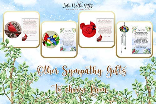 Lola Bella Gifts And Spoontiques Cardinal Wind Chime And Red Feathered Soul Poem Card Red Box Sympathy Grief Memorial Gift #TOP5