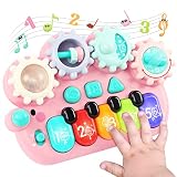 BAOLI Baby Piano Toys 6 to 12 Months, Kids Piano Keyboard for 1 2 Year Old with Gears Game, Light Up