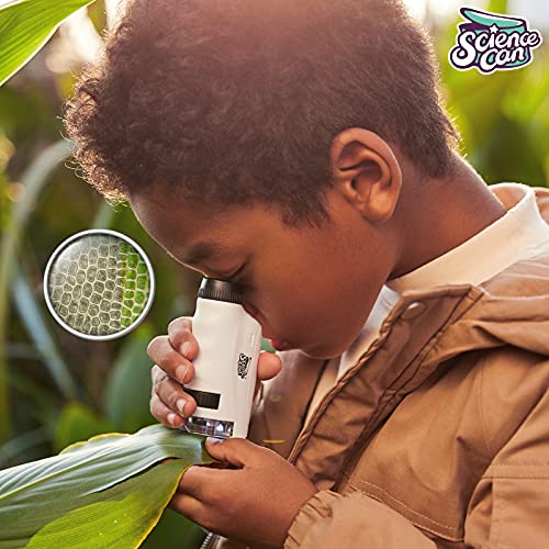 Science Can Microscope For Kids,Led Lighted Pocket Microscope For Kids, Stem Portable Microscope For Kids 8-12 #TOP1