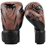 Venum Impact Classic Boxing Gloves - Black/Brown -16oz
