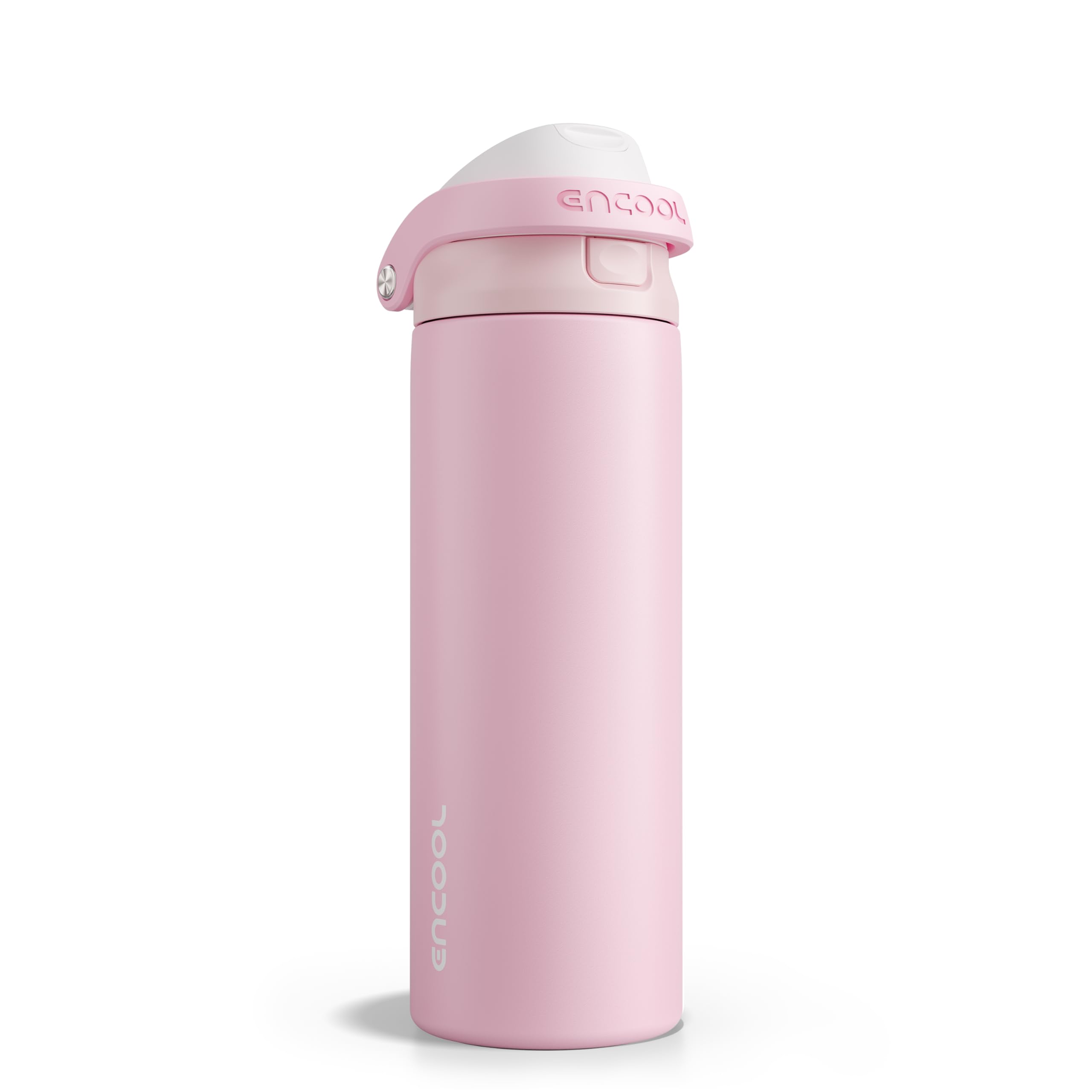 Leakproof Insulated Water Bottle with Straw Dual-Sip Water Bottle Bag-Safe Design for Work, Commute & Gym – Keeps Drinks Cold All Day, 24 oz, Poppy Pink
