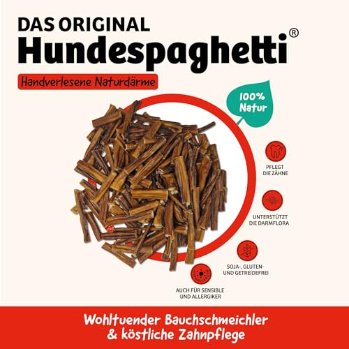 Carnello Hundespaghetti Training – Trainingsleckerli Hunde, Hunde Leckerlis, Hundeleckerli getreidefrei – Wiederverschließbare Beutel (3 x 100g)
