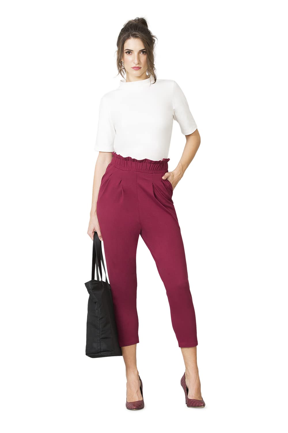 van heusen Women High Rise Ruffle Regular Fit Pants-picture-49