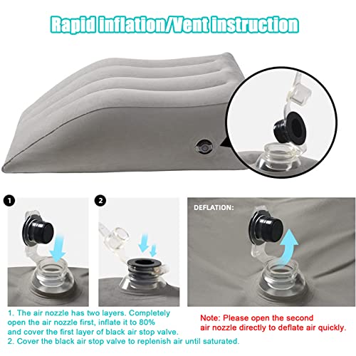 Vophia Inflatable Leg Positioner Pillows-Leg Elevation Pillow-Leg Pillows For Improving Sleep Quality Pregnant, Improve Circulation And Reduce Swelling Surgery And Injury Recovery #TOP2