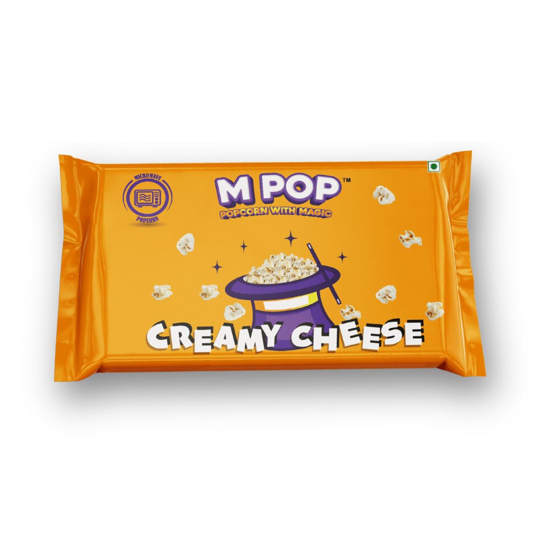 M POP Microwave Popcorn 250gm | Theatre Like Popcorn at Home (Pack of 5, Creamy Cheese)-picture-19