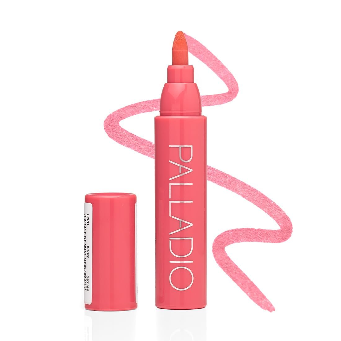 Palladio Lip Stain, Hydrating and Waterproof Formula, Matte Color Look, Long-lasting All Day Wear Lip Color, Smudge Proof Natural Finish, Precise Chisel Tip Marker, Pinky