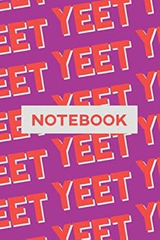 Notebook: Yeet Red Pink Typography Meme Pattern