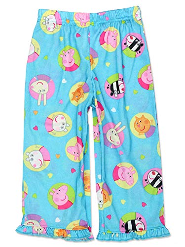 Peppa Pig Girls Toddler Soft Polyester Short Sleeve Pajamas (3T, Short Sleeve Blue) #TOP6