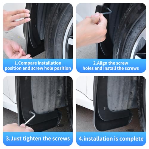 Image of Car Mud Flaps Splash Guards Mudflaps for Subaru Crosstrek 2024 2025 2026 Base Premium Sport Limited Auto Exterior Accessories Tire Mudguards Wheel Inner Fender Liner Guard Flap Fenders