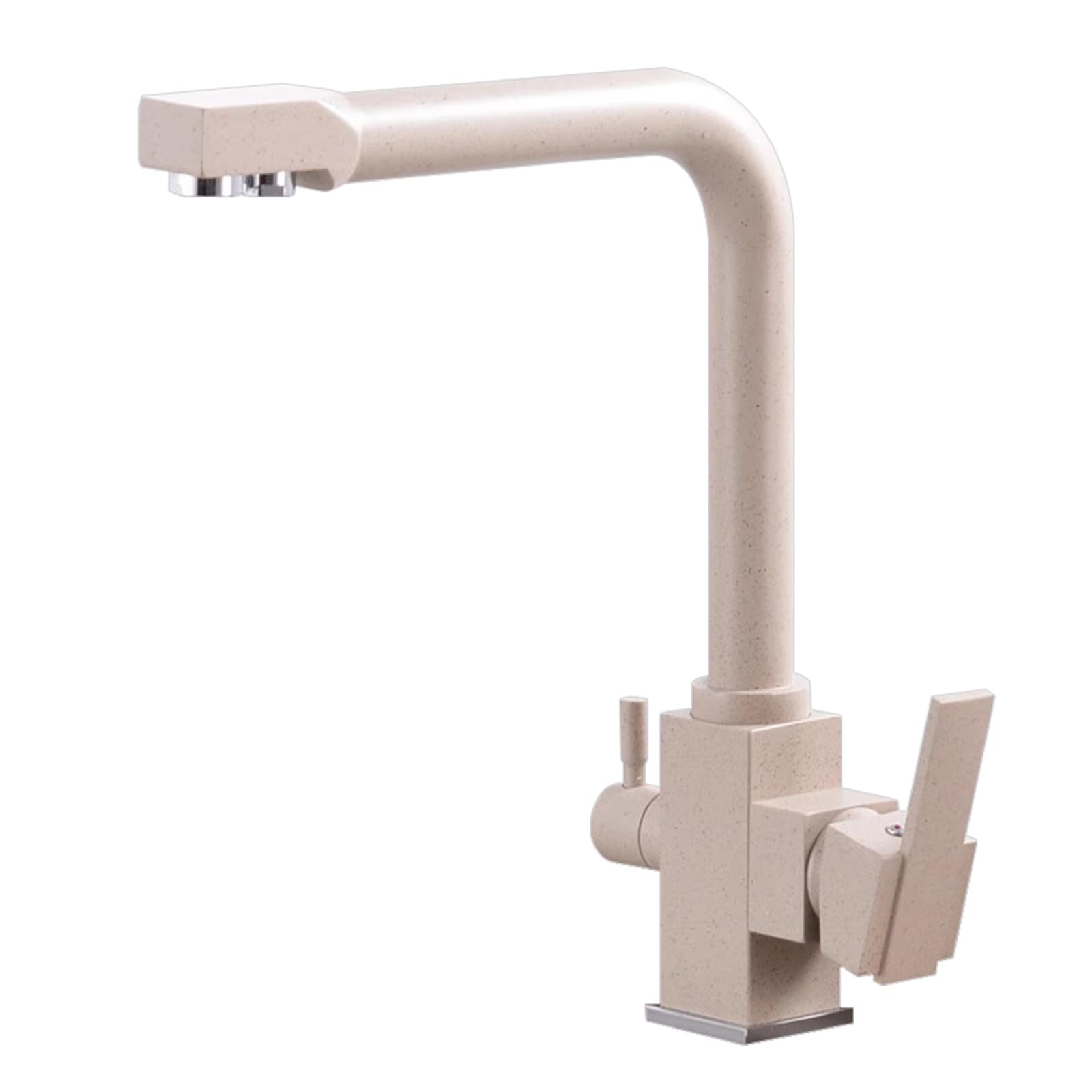 XJTNLB Rubinetto per Osmosi Inversa Avena Miscelatore 3 Vie Cucina Rubinetto Lavello Cucina Doppio Beccuccio Rubinetti da Cucina a 3 Vie