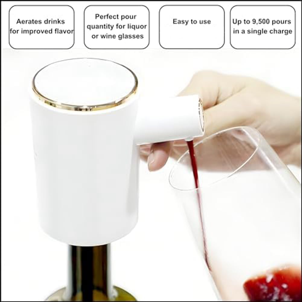 Distributeur Intelligent de Liqueur, décanteur de vin électrique pour Vin, Whisky, Soju et Liqueur Machine de Distribution de Vin Parfaite, Verseur d'alcool Facile à Installer
