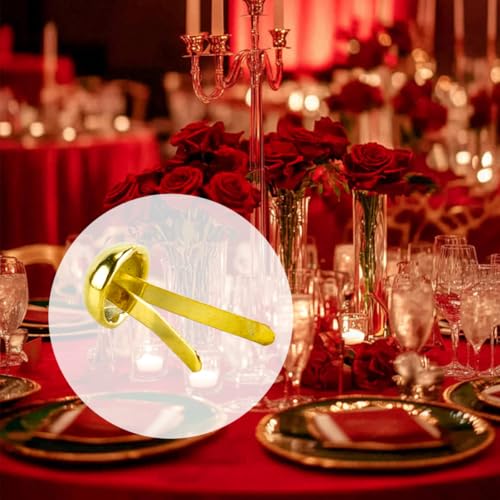 ACOLY 200 Stück Musterbeutelklammern Metall Rundkopf Gold Musterklammern Büro Papier Brief Basteln DIY