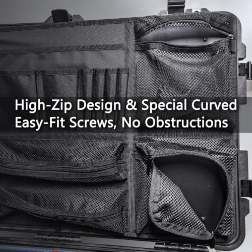 Image of LAFENLIN Lid Organizer for Pelican 1650 Case, Hook & Loop (Screws Inc.)