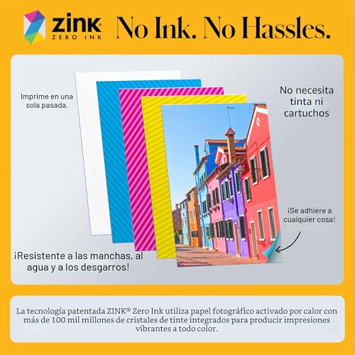 Miniatura 4 de Kodak Printomatic Cámara Instantánea Negro Paquete De Regalo Con Papel Fotográfico Zink 20 Hojas Y Más