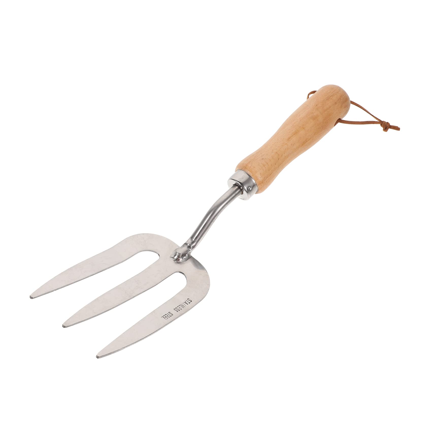 POPETPOP Ergonomic Handle Garden Shovel Multi-Purpose Hand Cultivator Bonsai Rake Stainless Steel Tool