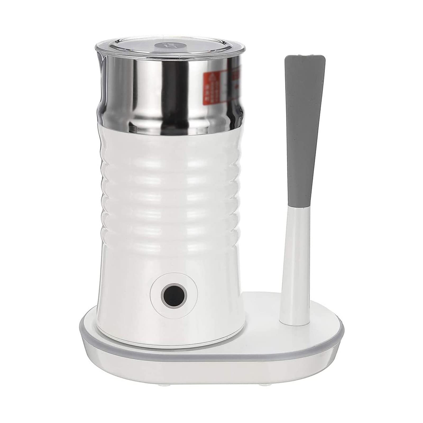 HMTE Montalatte Elettrico e vaporizzatore con Base Staccabile Schiuma Automatica per scaldalatte per caffè Latte (Colore : Oro) (Bianco)