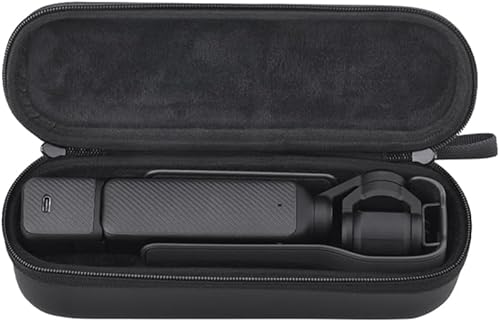 Hesupy para DJI OSMO Pocket 3 Bolsa de almacenamiento Estuche de cámara Mini bolsa portátil Organizador Accesorios (negro)