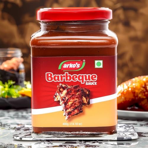 Image of ARKOS | Homemade Barbeque Sauce 800gm | 100% Natural Ingredients | No Artificial Flavours & Color | Butter, Garlic, Sugar, Mustard, Date | Deep Hickory Notes | Use it as a Smoky slow-cook Marinade or Dipping Sauce