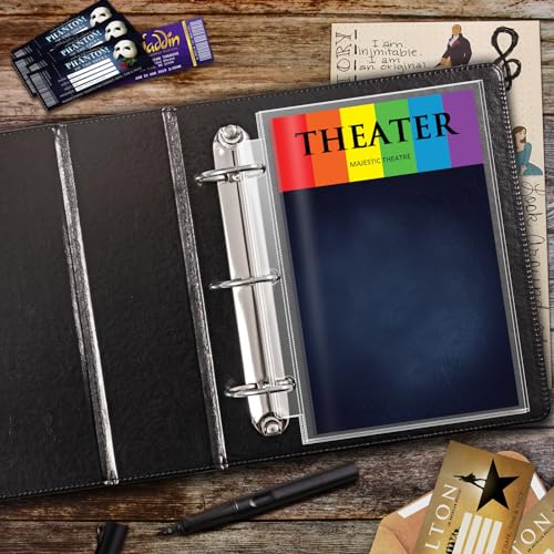Protetores de página para programas de teatro e programas de teatro da Broadway, 50 protetores de fo