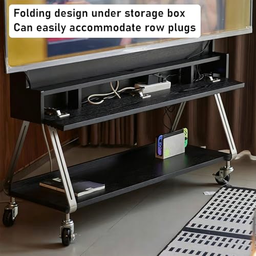 Soporte móvil para TV con altura ajustable para 55-65 pulgadas miniatura 5