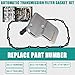 YzusGomumu 6L45E CL45E Transmission Automatic Transmission Filter Oil Pan Gasket Kit Compatible with 2007-2013 BMW 128i 328i 328xi M3 X3 Replaces# 24117593565 24117572618