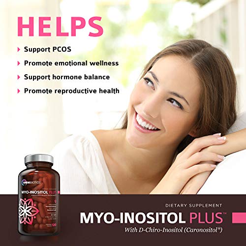 Myo-Inositol Plus & D-Chiro-Inositol | Pcos Supplement | Helps Promote Hormone Balance And Support Ovarian Function | Natural Fertility Supplements (120 Capsules) #TOP1