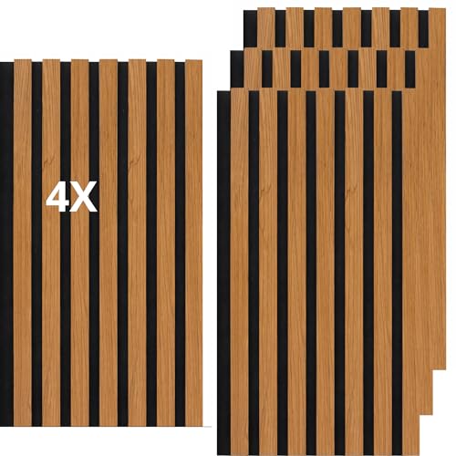 Lot de 4 panneaux effet slatwall revêtement mural plafond polymère plastique intérieur extérieur 30 x 240 cm emboîtement latéral coupable rigide décoratif marron bois rouge pvc ligne droite