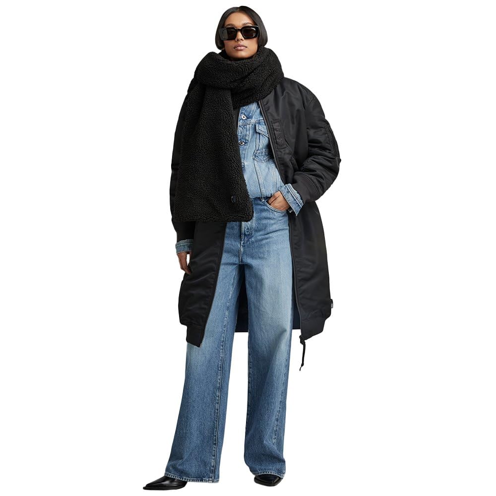 G-STAR Donna Long Bomber Wmn, Nero (Dk Black D23543-C143-6484), Xs-image