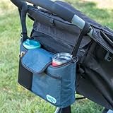 Toddleroo by North States - Baby Stroller Organizer: Universal Stroller Caddy with Cup Holder - Adjustable Storage Attachment for Strollers - Navy