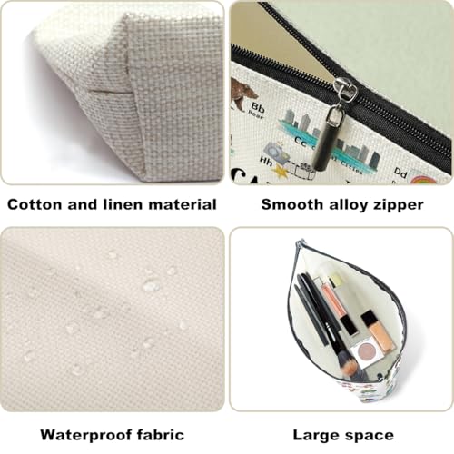 California Alphabet Cosmetic Bag Makeup Bag California Lovers Gift California Travel Souvenir Merch Vacation Friendship Gifts for Women California Lovers Girls Trip Gifts Favors Christmas Birthday3