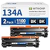 Cartucho de tóner negro 134A compatible con HP 134 A 134X W1340A W1340X W1340X Cartuchos de tóner utilizados para Laserjet M209dw MFP M234dw M234sdw Impresora-2PK No aplicable Terminación con e , +