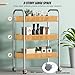 PayLessHere 3-Tier Metal Rolling Cart Metal Utility Cart Easy Assemble Utility Serving Cart with 4 Wheels Two Lockable Casters for Kitchen Bathroom Salon Trolley Craft Cart, Sliver