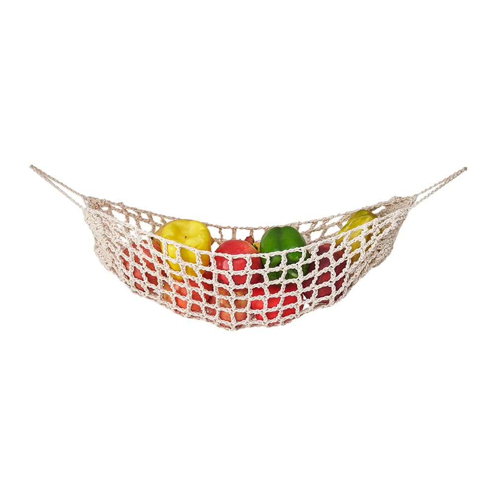 Borsa portaoggetti in macramè da appendere alla parete per frutta e verdura all'ingrosso per il tuo negozio
