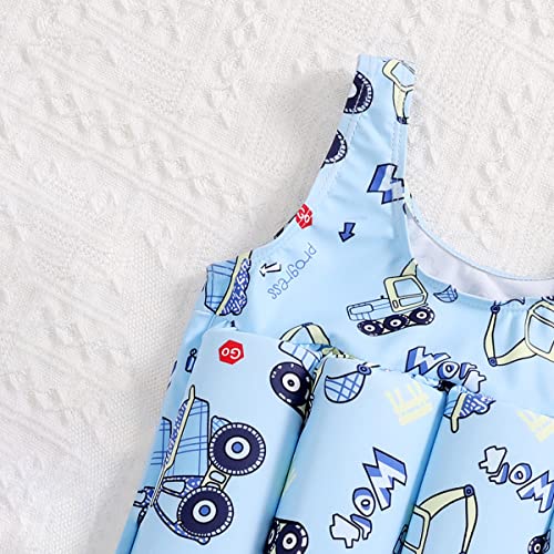 Image of Kids Float Swimsuit Buoyancy Sticks for Baby Boys Girls One Piece Floating Swim Vest Training Aid Swimwear